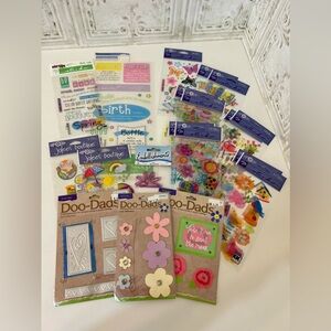 19 pages lot Scrapbook Stickers